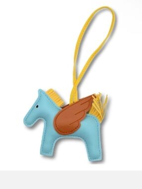 Pegasus Leather Bag Charm